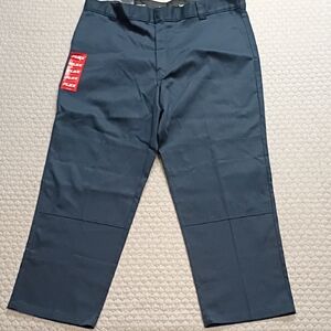 Dickies Double -Knee Navy Flex Work Chinos 44 X 32 NEW WITH TAGS